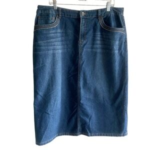 Christopher & Banks Jean Skirt 16